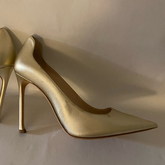 DIOR Metallic Lambskin Pointed Toe D-Moi Pumps 40 NEW - Picture 15 of 17